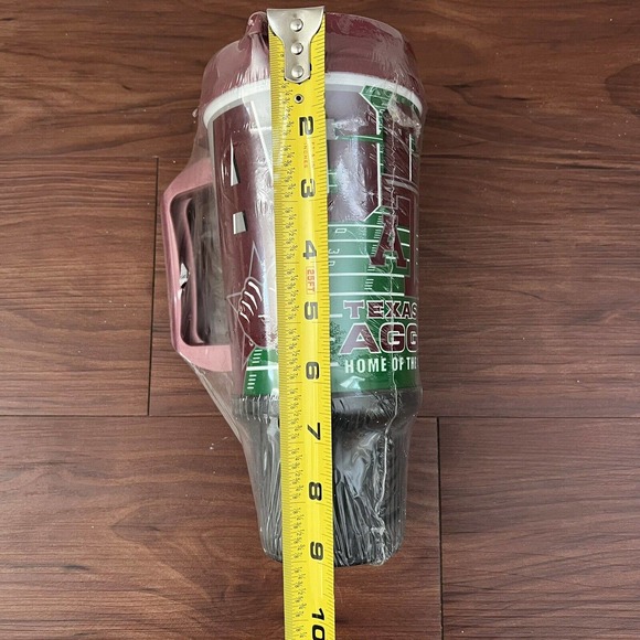 TEXAS University Aggies A&M Aladdin Insulated Tumbler Travel Mug W/ Lid & Handle - Picture 9 of 12